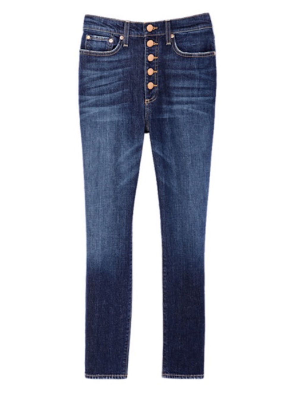 AO.LA BY ALICE + OLIVIA Good High Rise Exposed Button Fly Denim Jeans